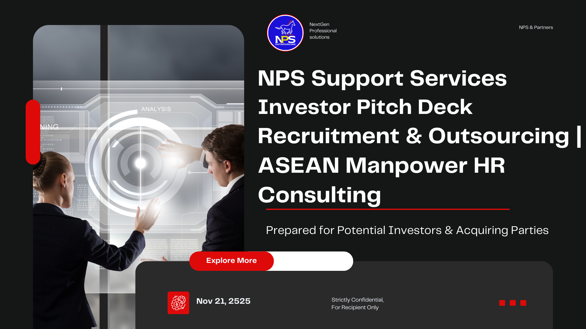 NPS Support Services – Investor Pitch Deck